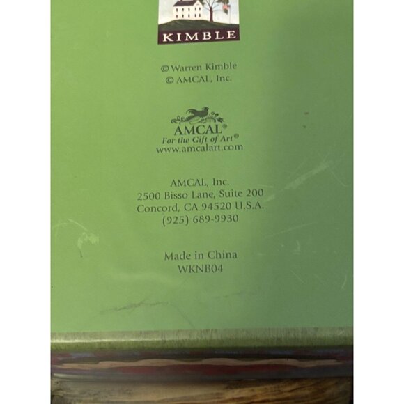 Nesting Boxes - Warren Kimble Set of 2 with lids "American as Apple Pie" - Picture 5 of 5